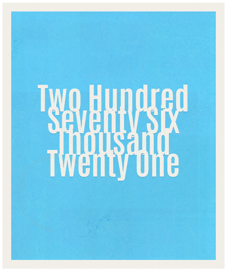 Count #276021