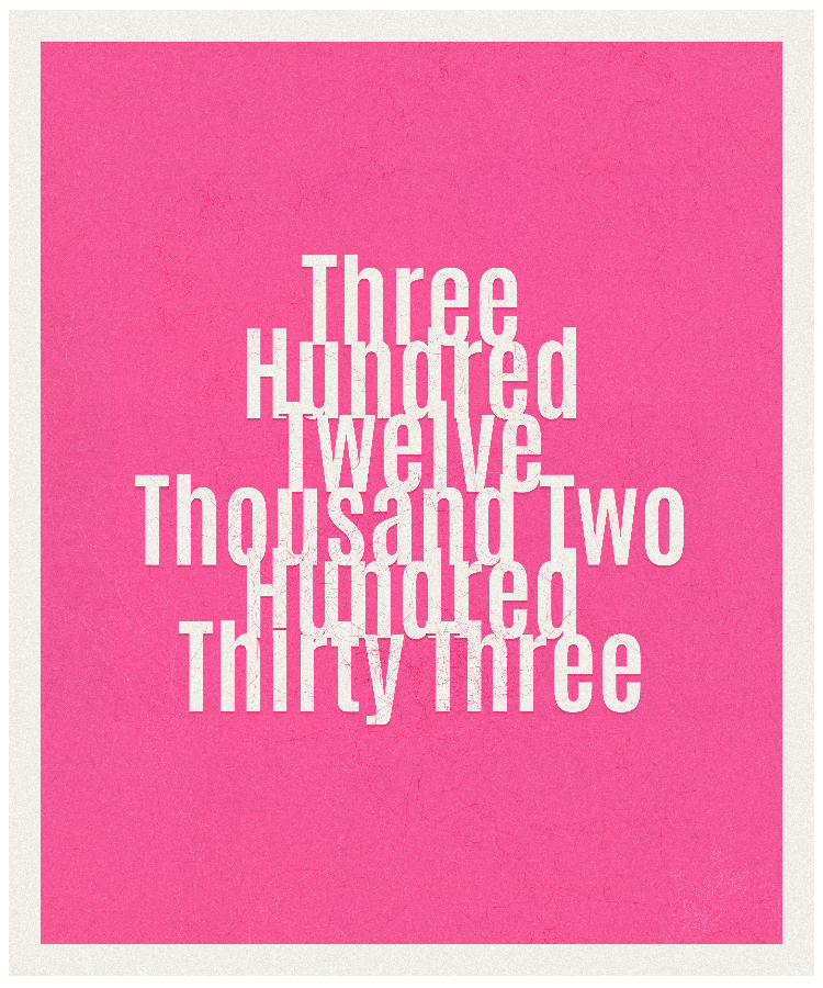 Count #312233