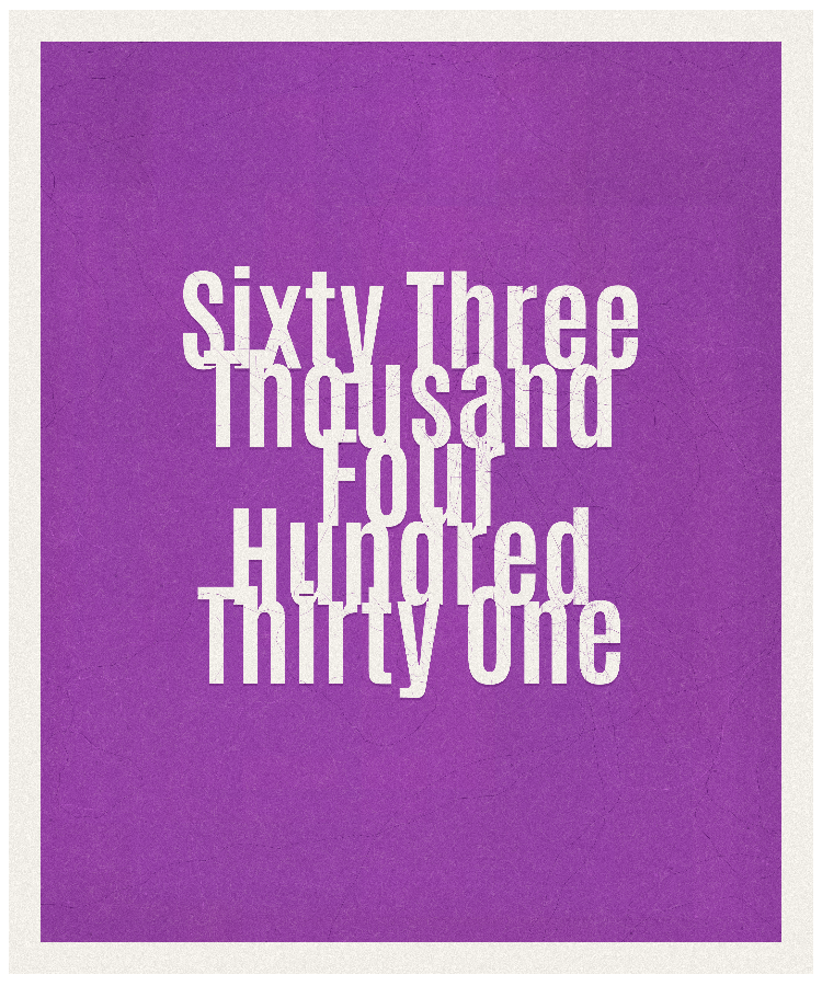 Count #63431