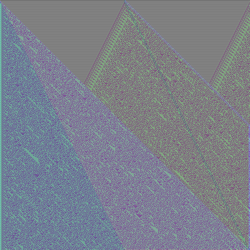 RGB Elementary Cellular Automaton #392