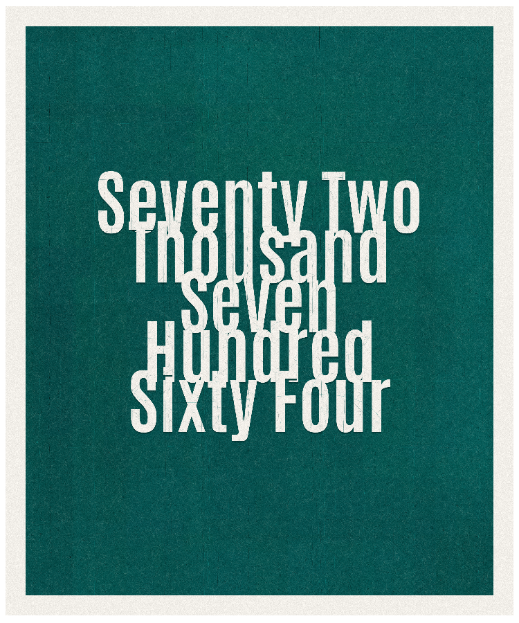 Count #72764