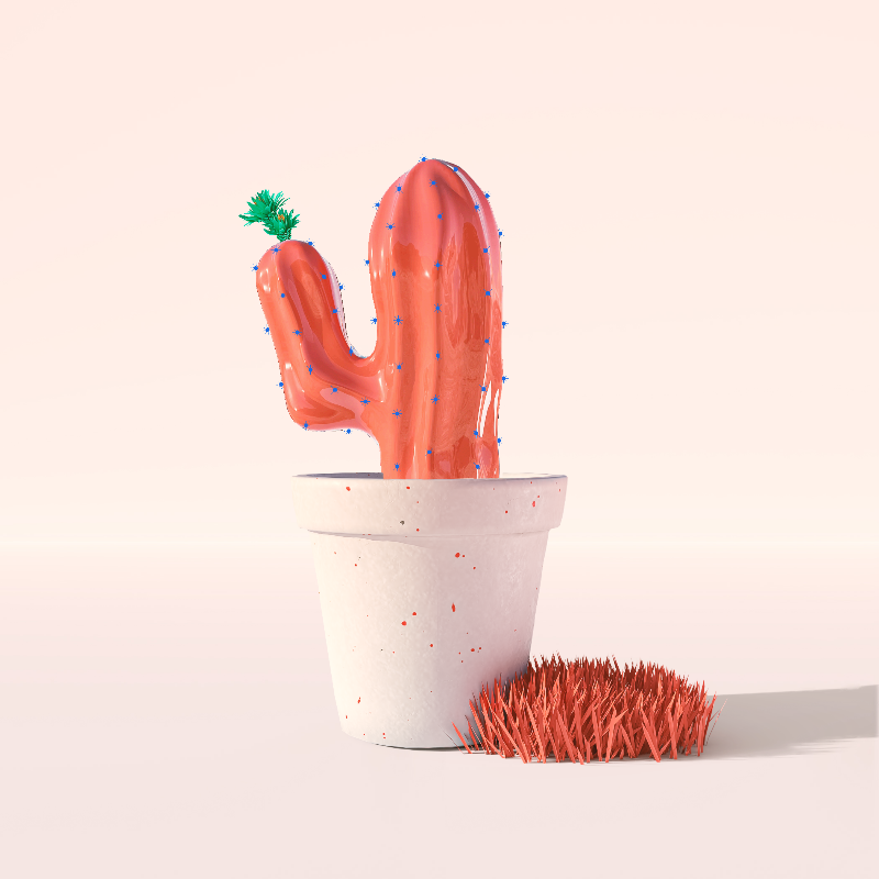 3D Crypto Cacti #23