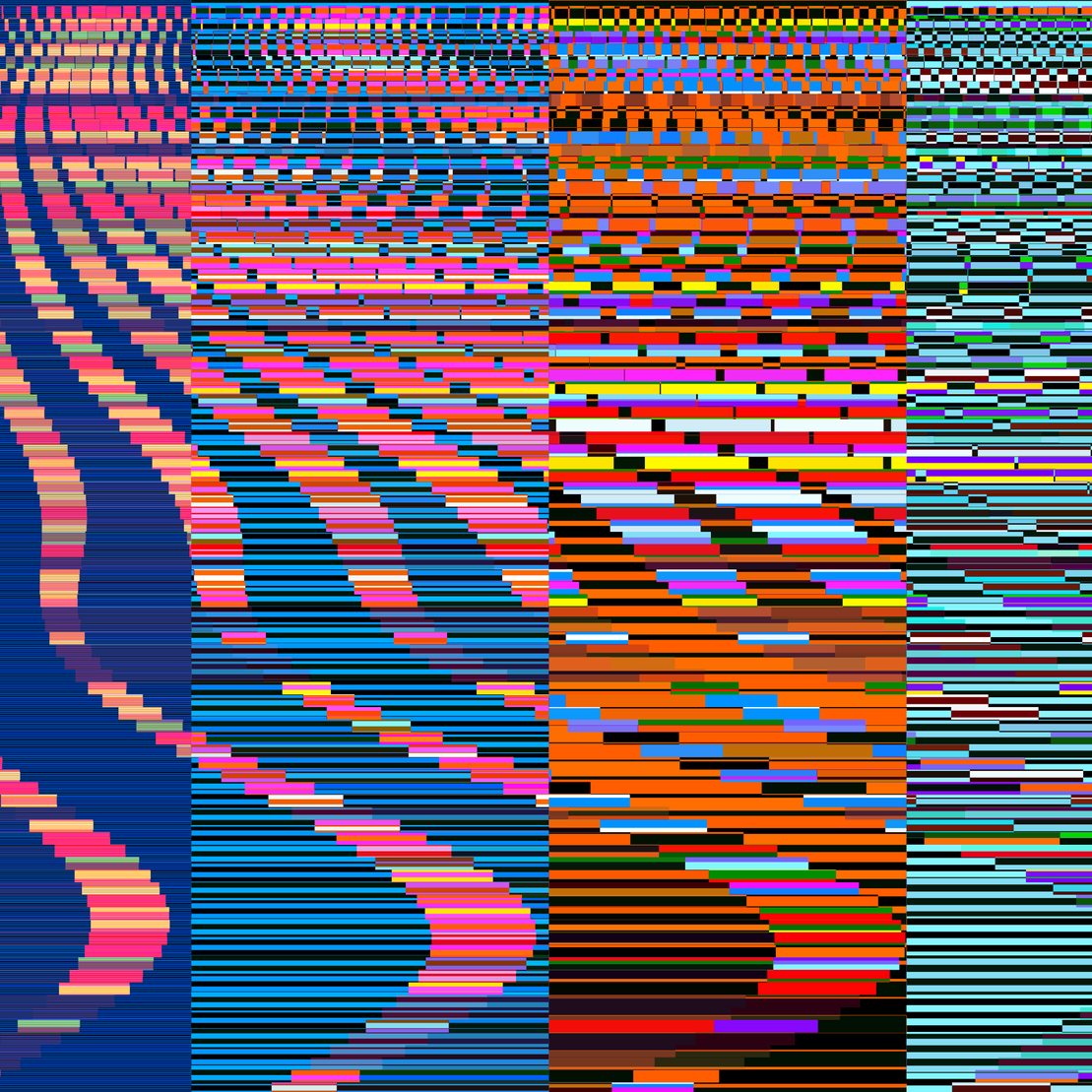 Glitchometry Stripes #77