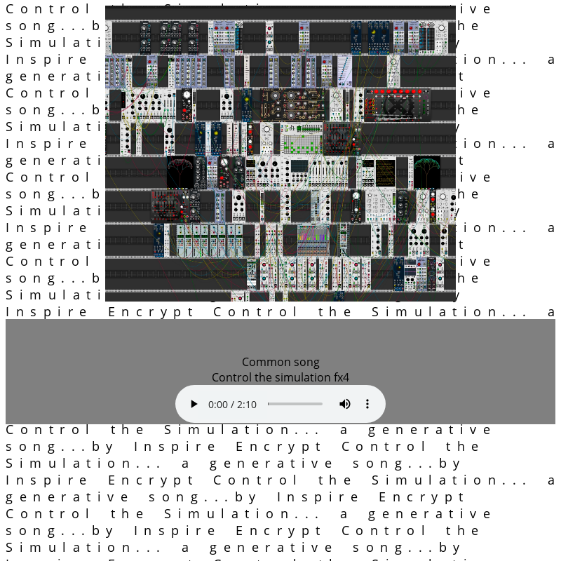 Control the Simulation generative music #3