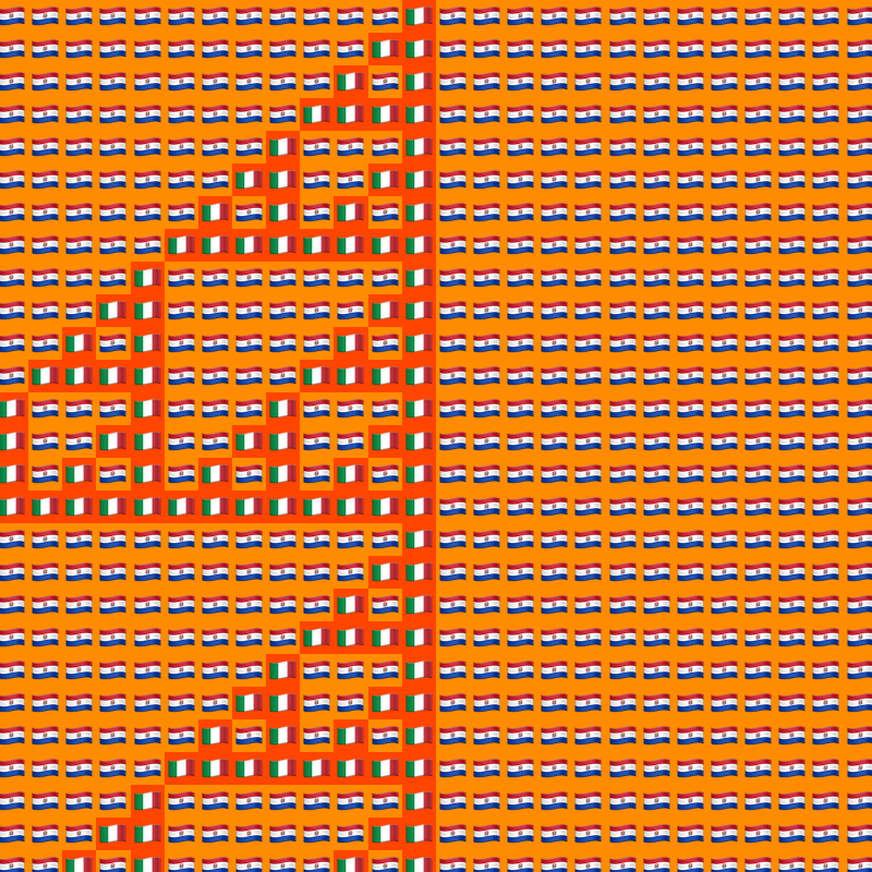 Elementary Cellular Emoji Automata #561