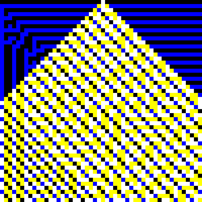 RGB Elementary Cellular Automaton #726