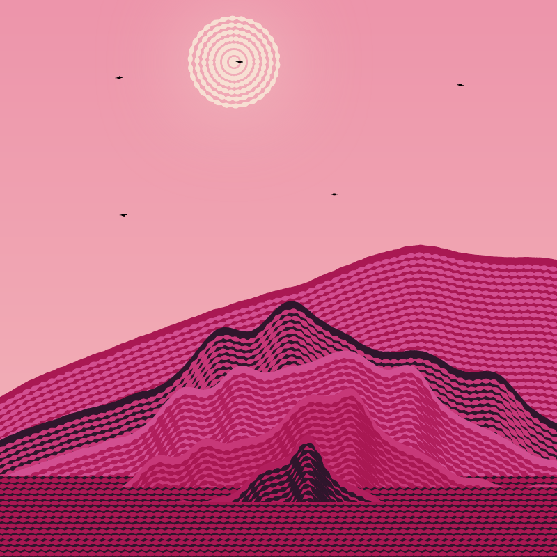 Painted Mountain Sunset #157