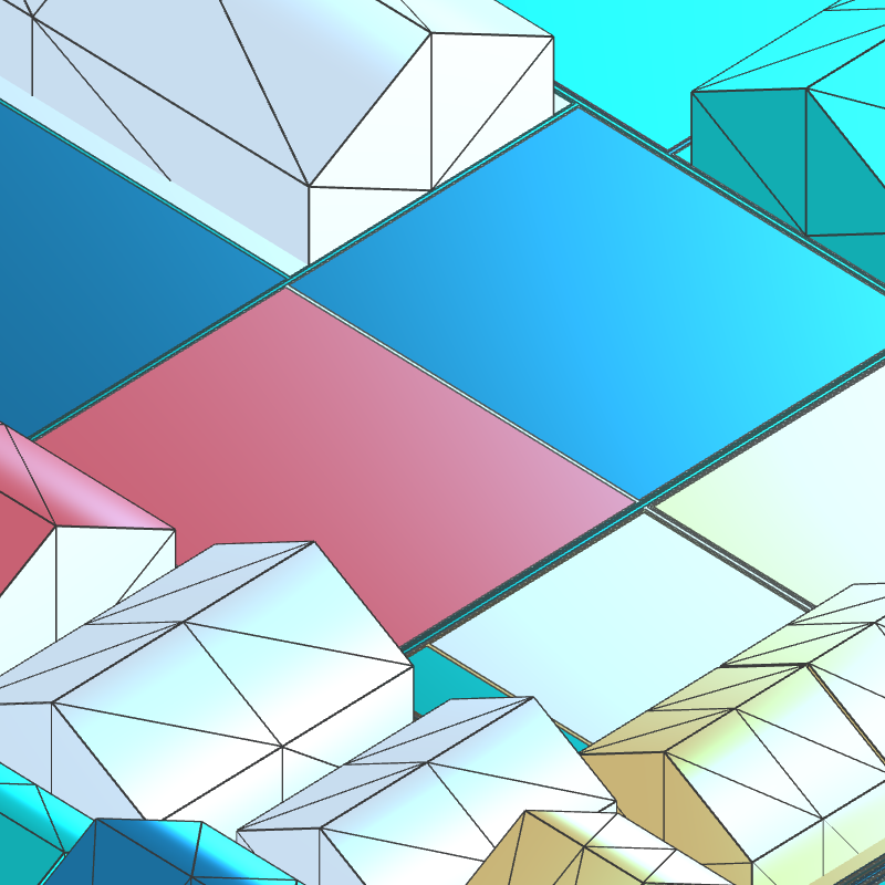 Geometric city #304