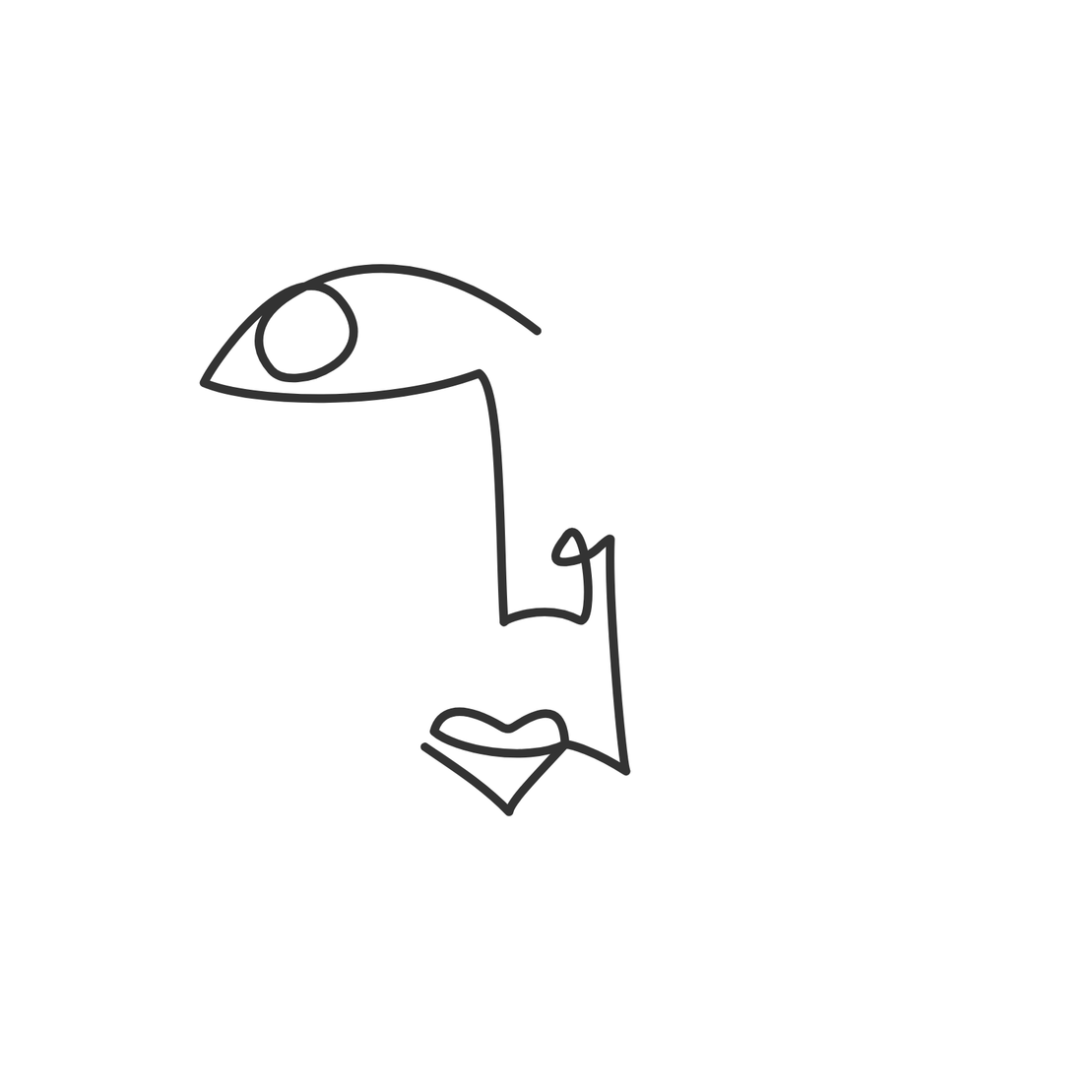 One line faces #24