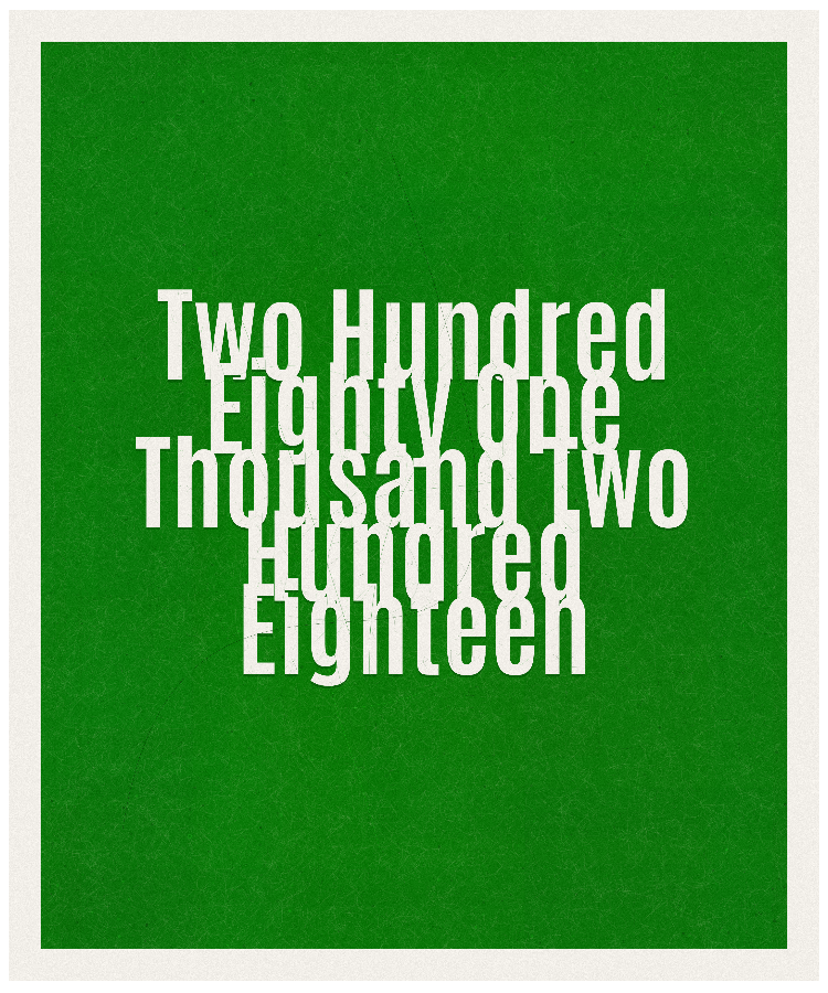 Count #281218