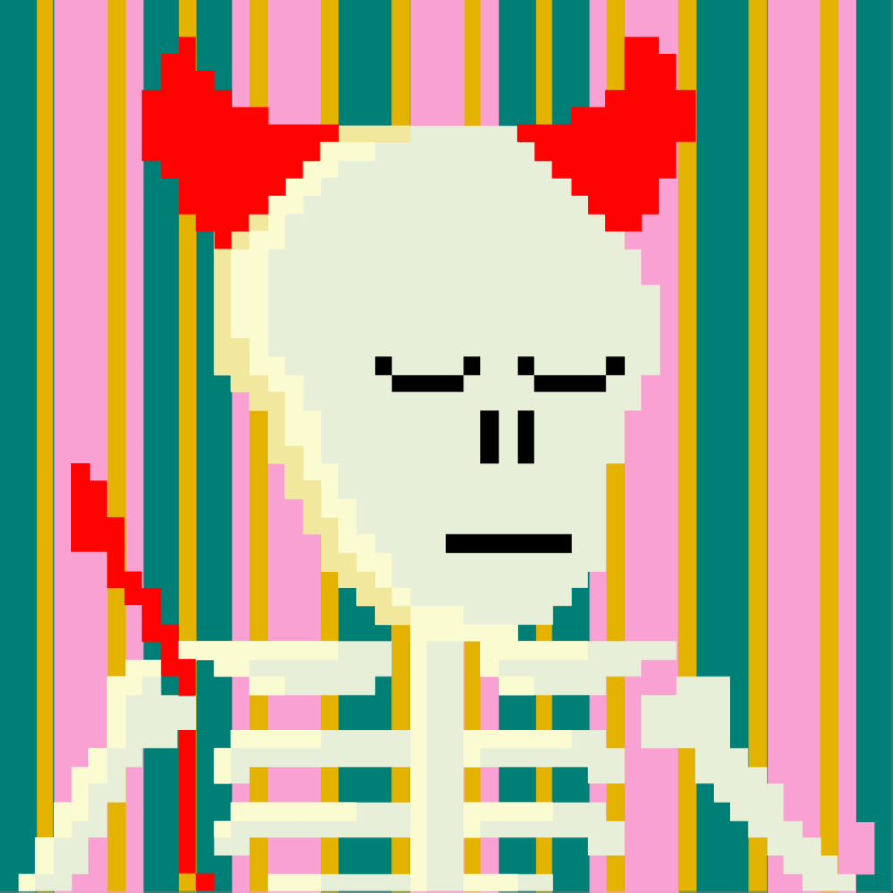 PIXEL SKULLETTI 1 #107