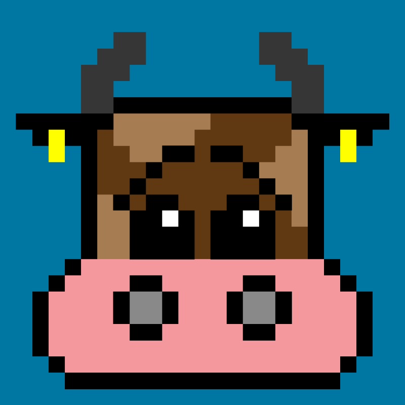 pixel cow #6