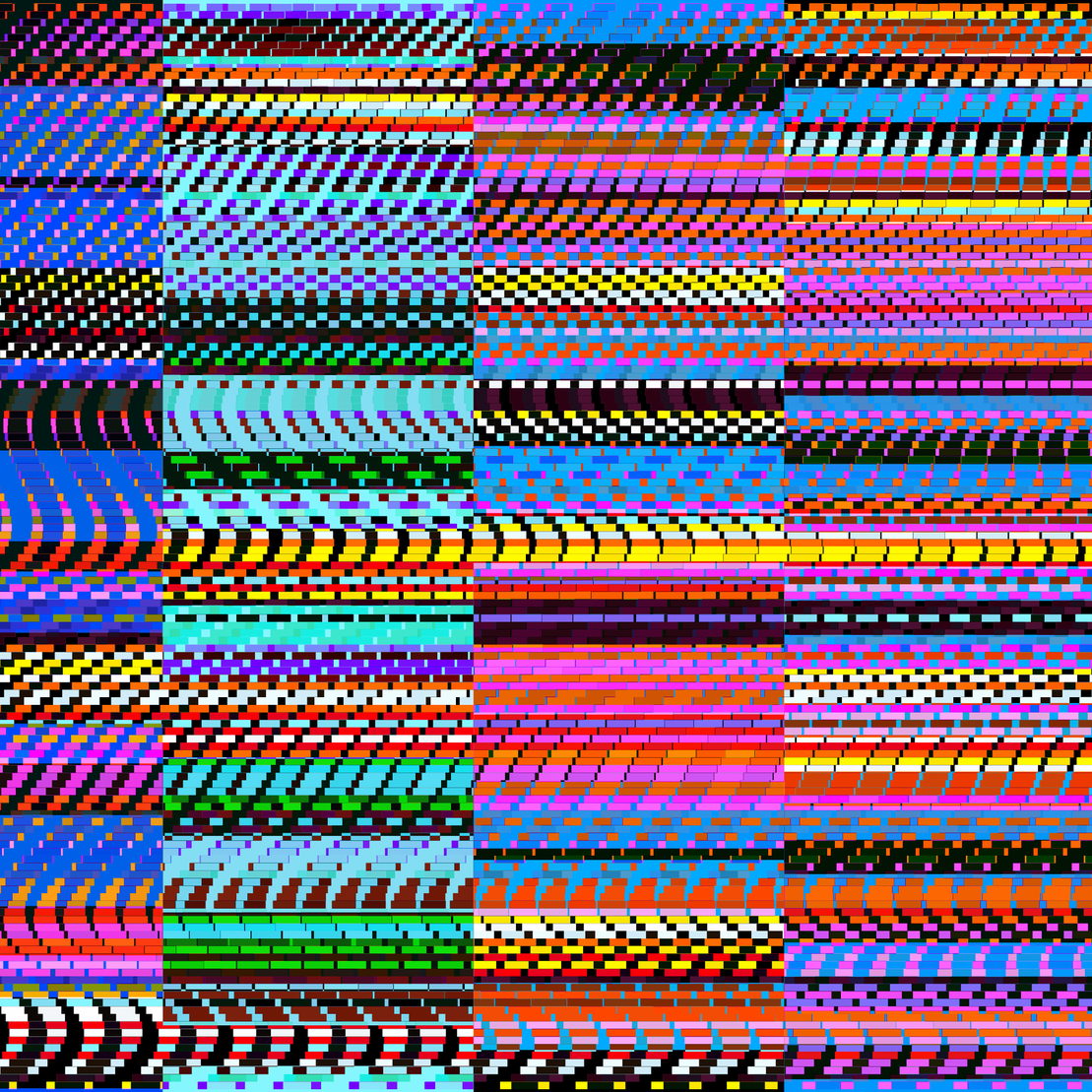 Glitchometry Stripes #41