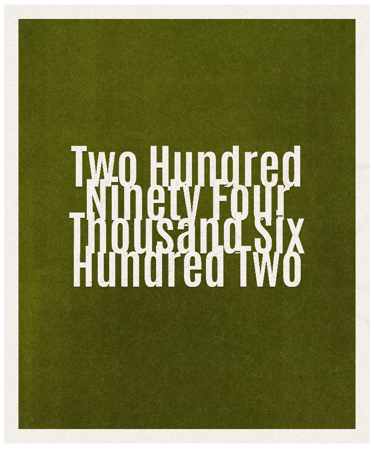 Count #294602