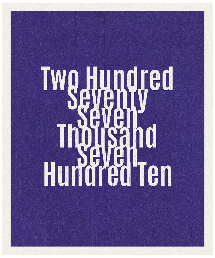 Count #277710
