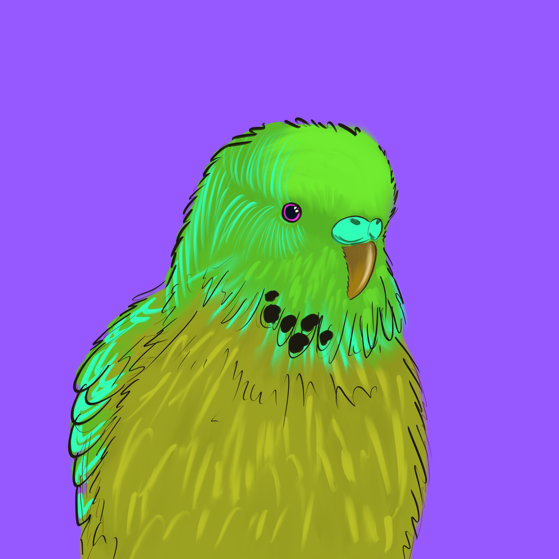 Neon Parrot #12