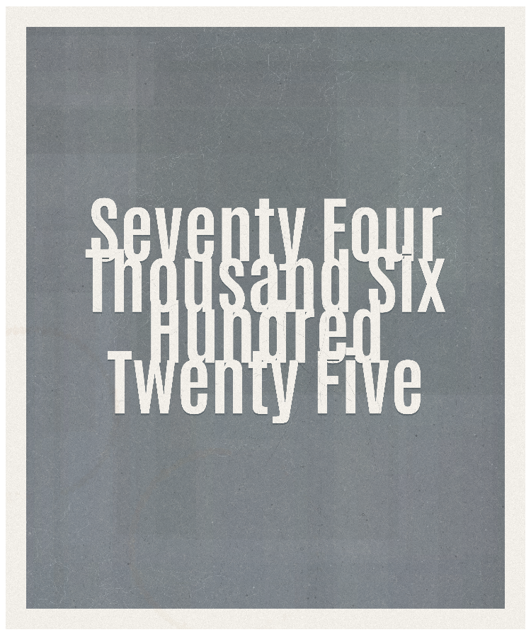 Count #74625