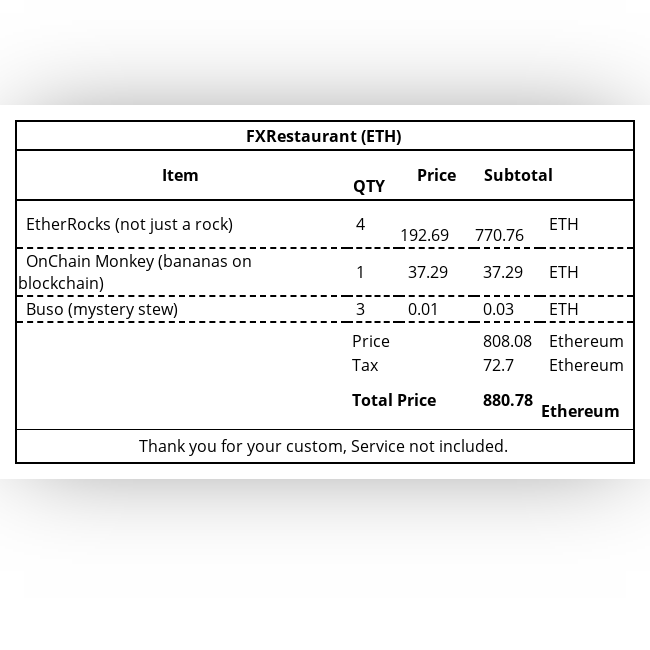 fxRestaurant (ETH) #1