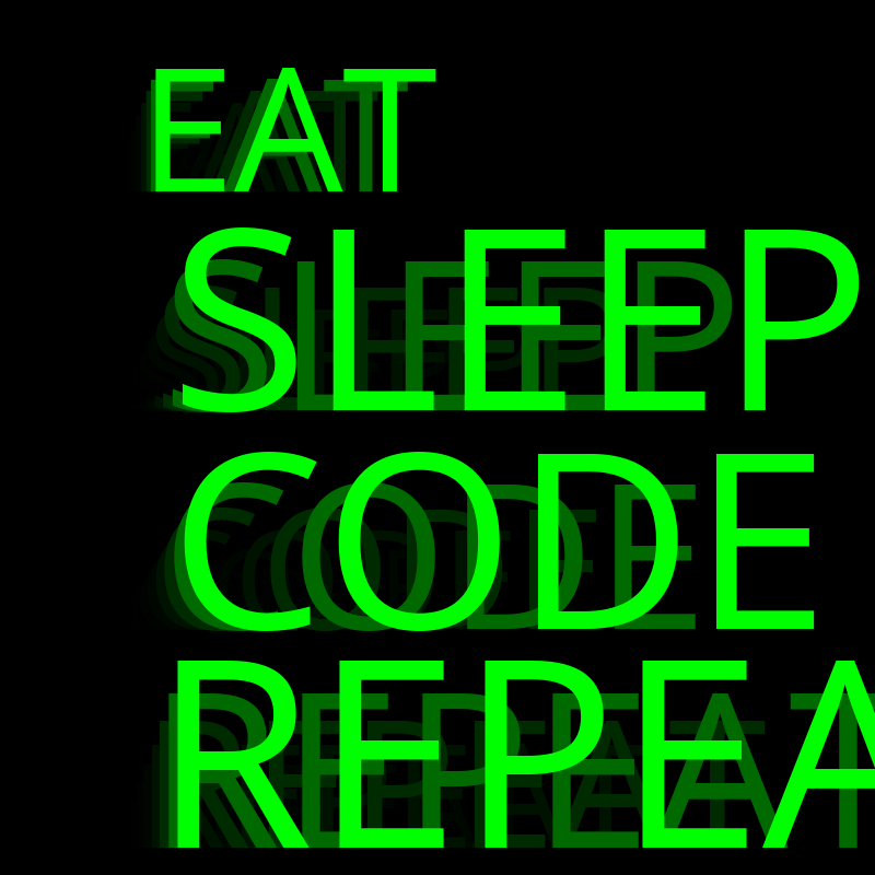 Eat Sleep Code Repeat #17