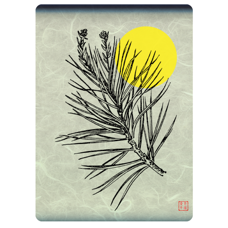 Zen flower card  #9