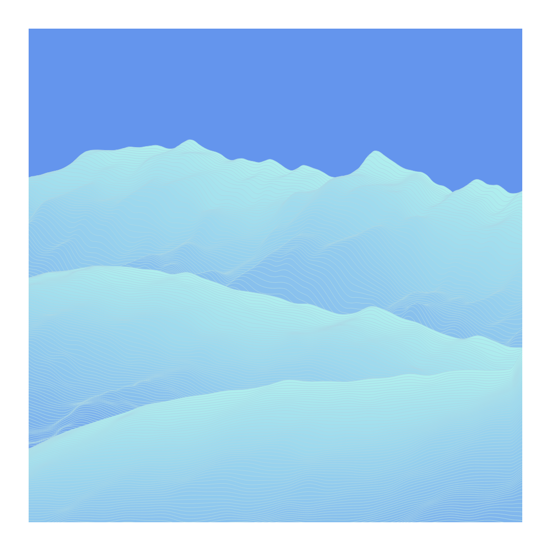 Random Mountain generative #5