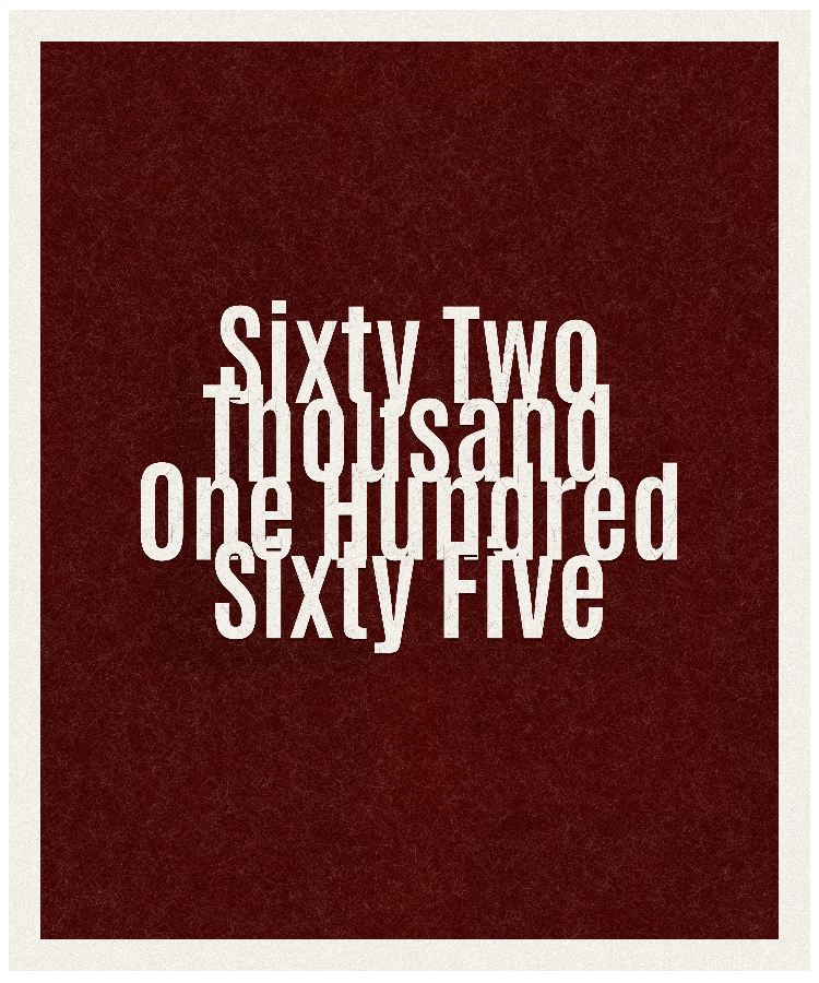 Count #62165