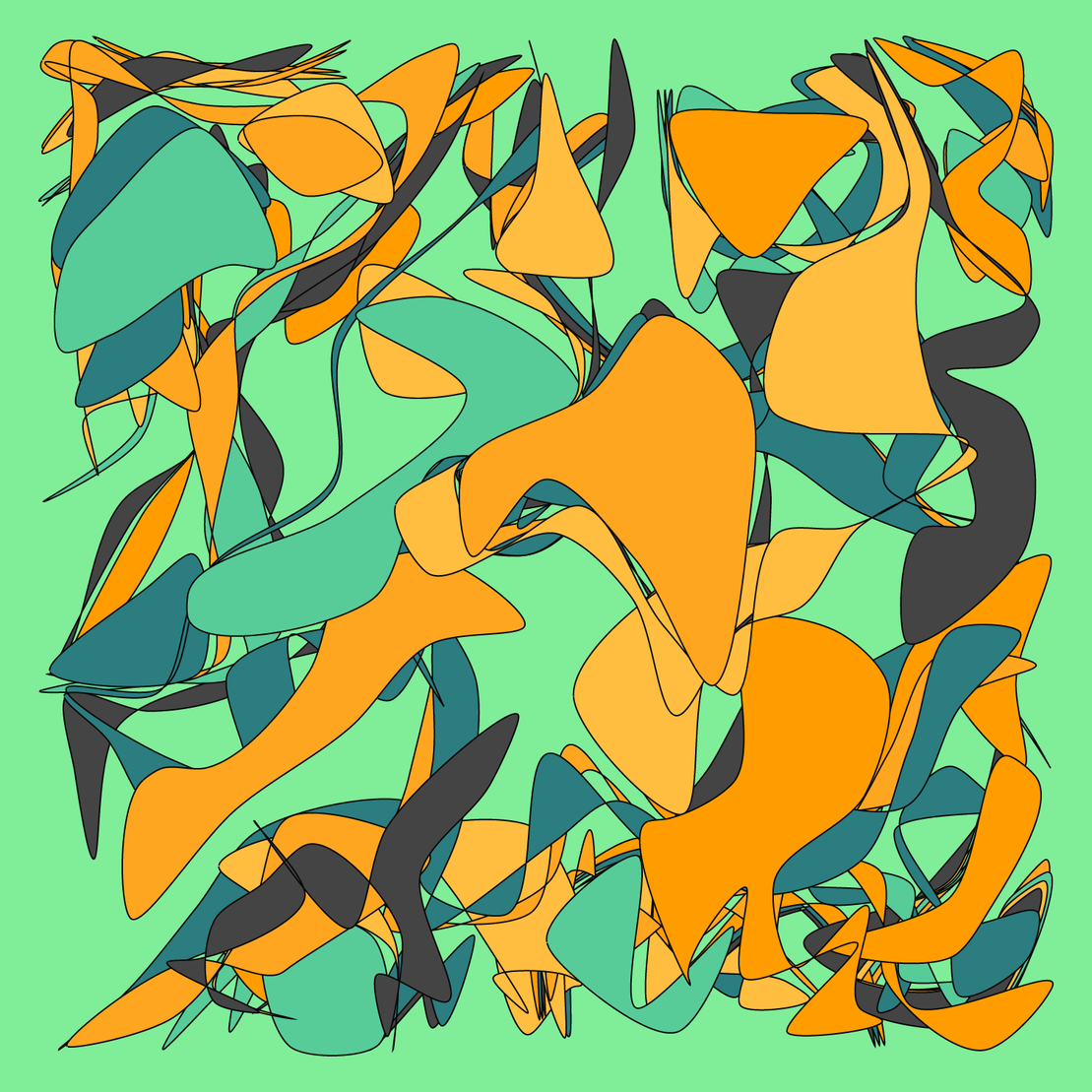 Geometric colorful shapes 2 (Free edition) #35