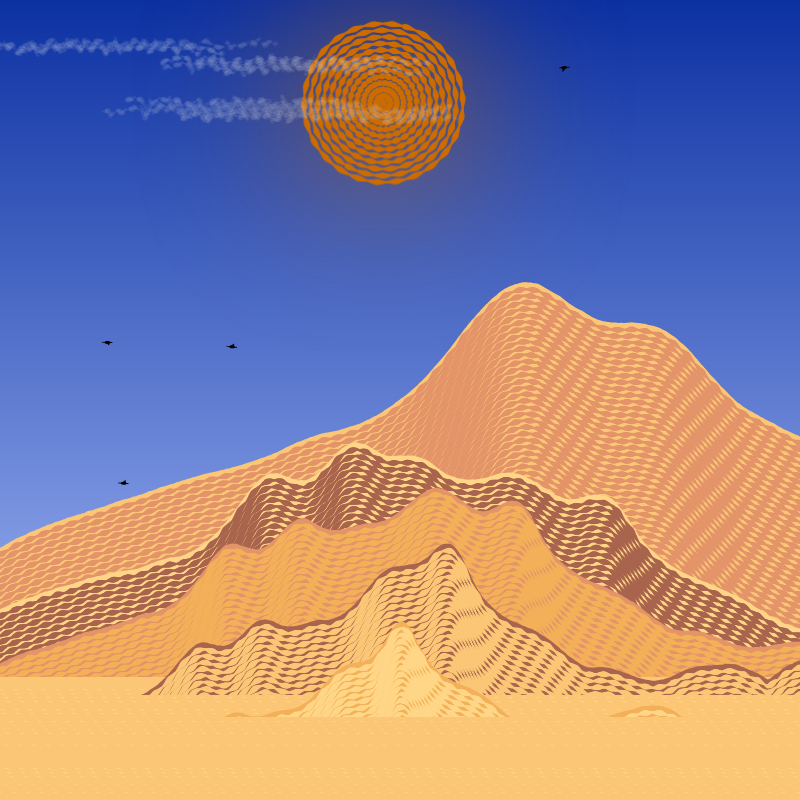 Painted Mountain Sunset #18
