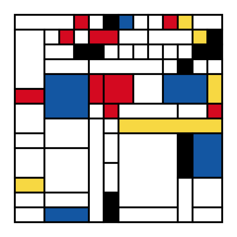 Mondrian squares #9