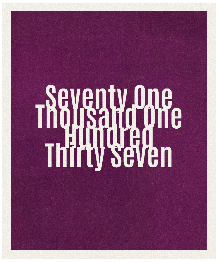 Count #71137