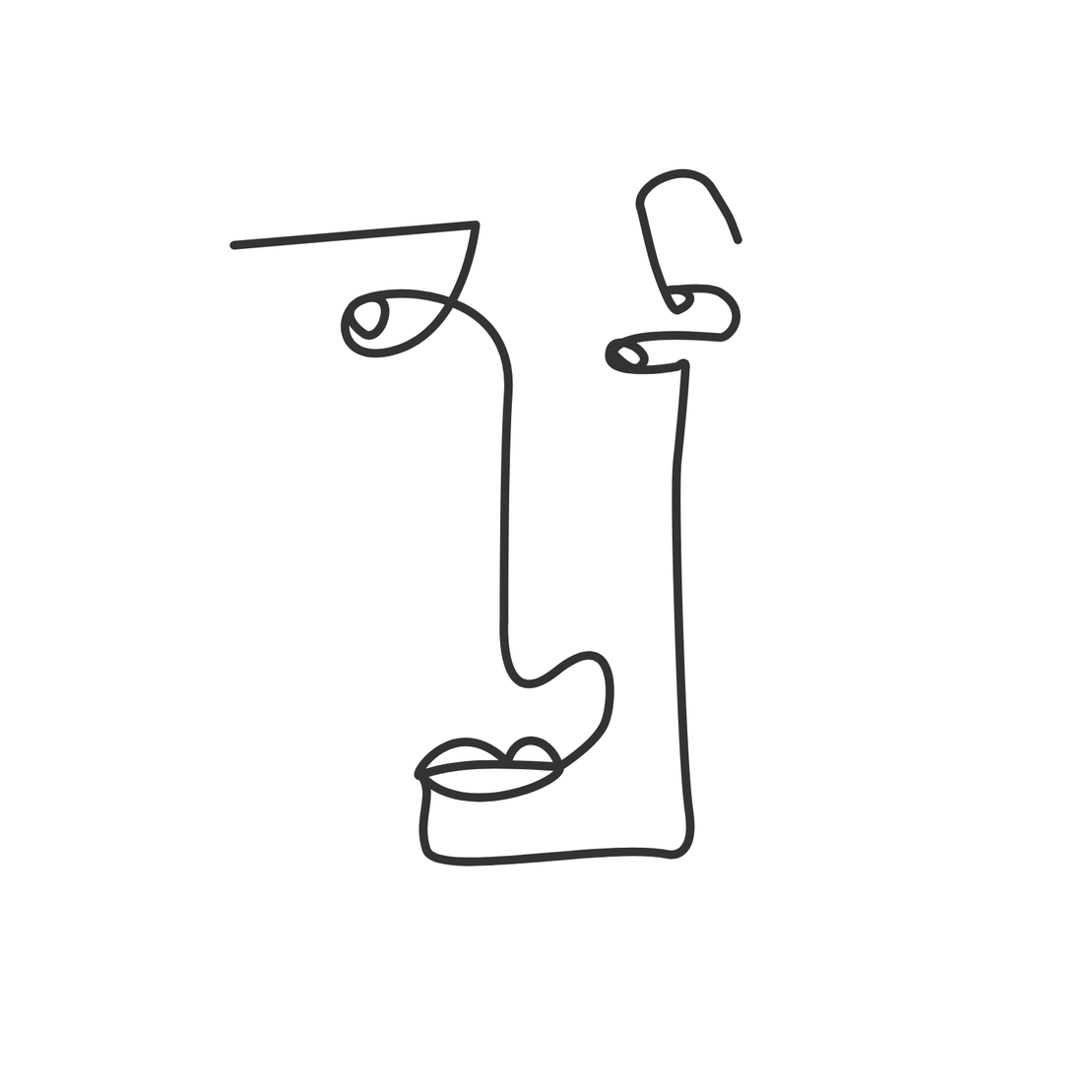 One line faces #28