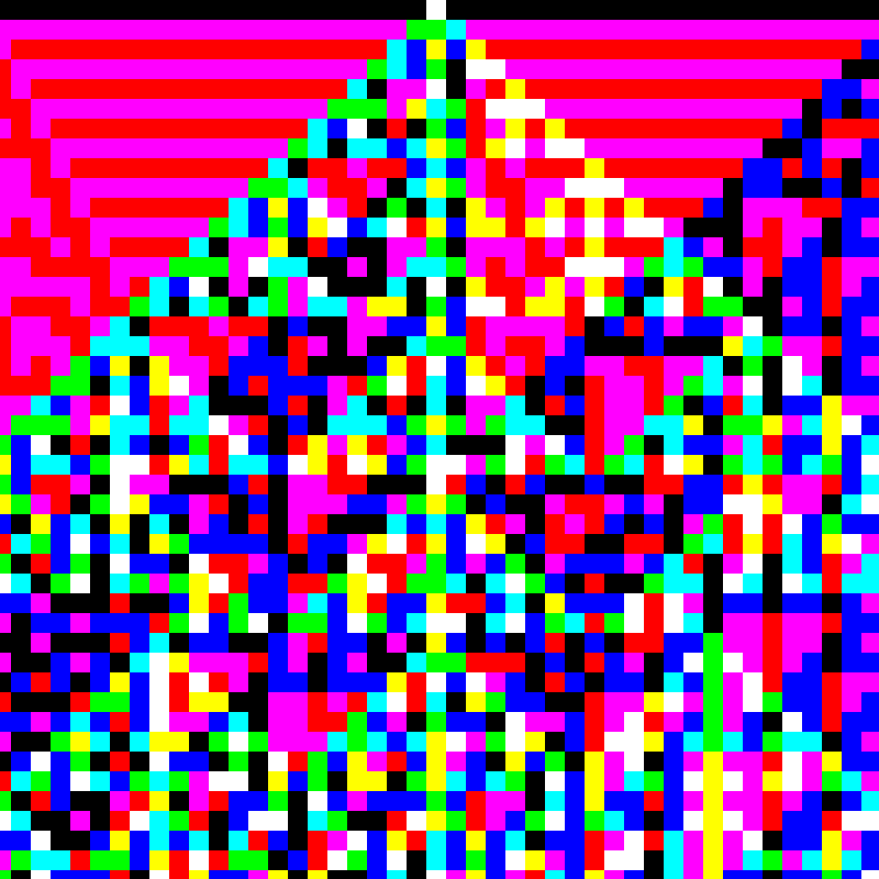 RGB Elementary Cellular Automaton #76