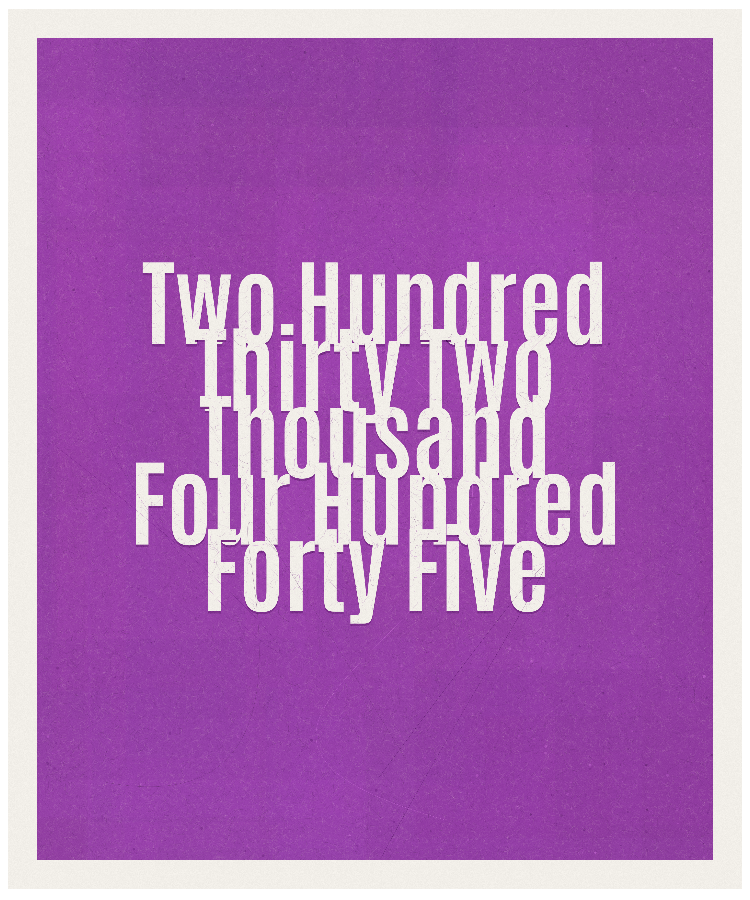 Count #232445