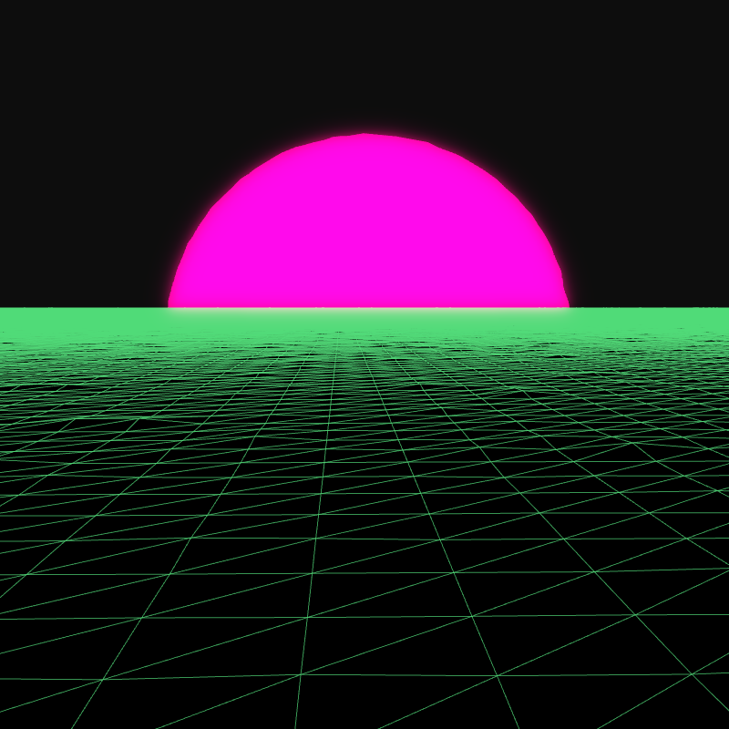 Generative Retrowave Field #78