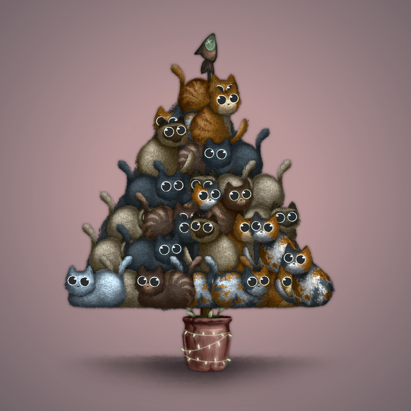 Fluffy Christmas Tree #14