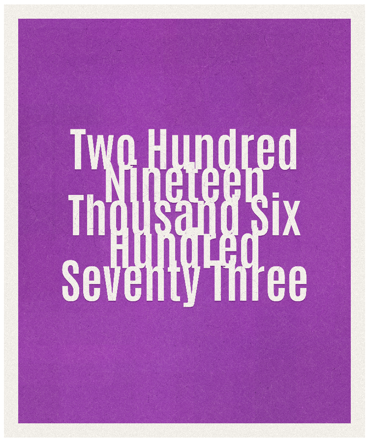 Count #219673