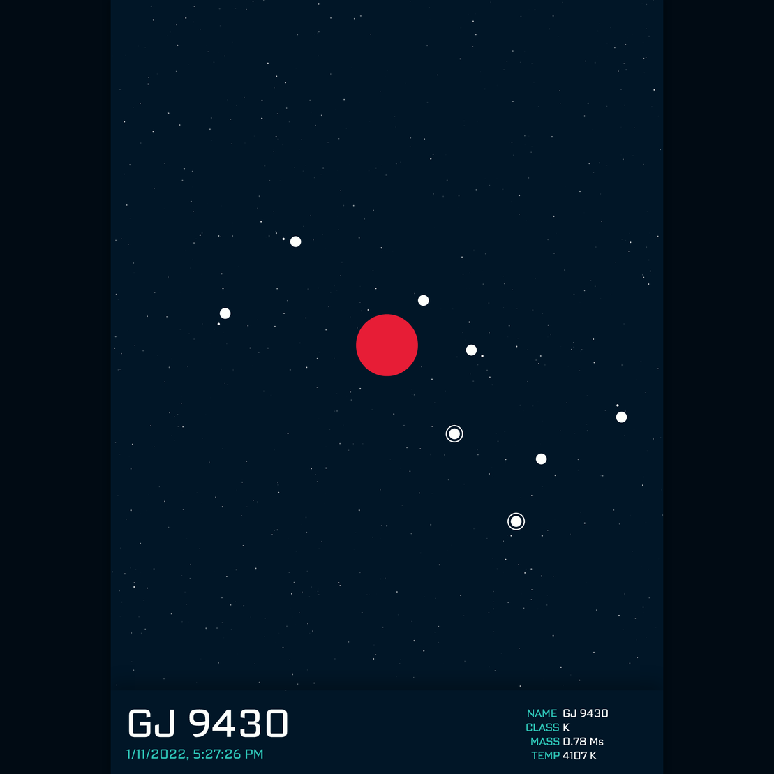 PLANETARY SYSTEM #126