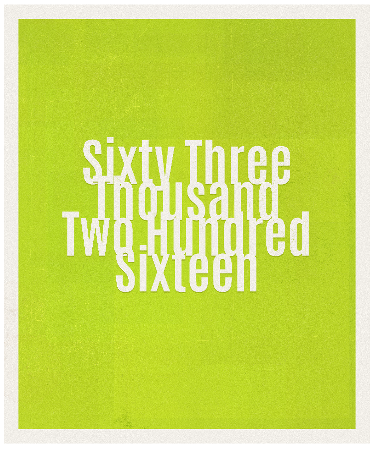 Count #63216