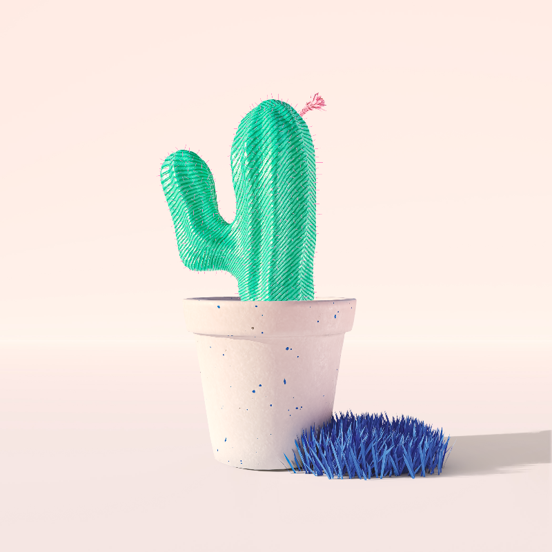 3D Crypto Cacti #11