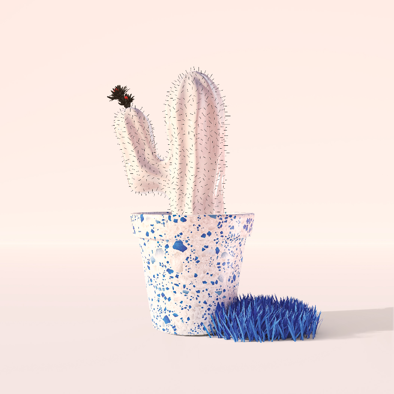 3D Crypto Cacti #8