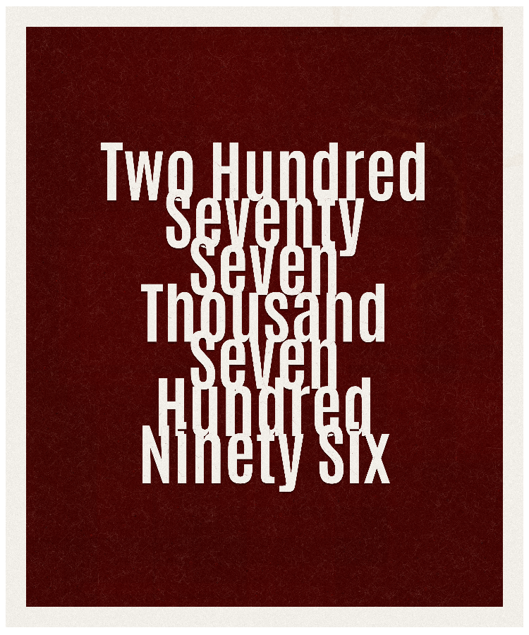 Count #277796