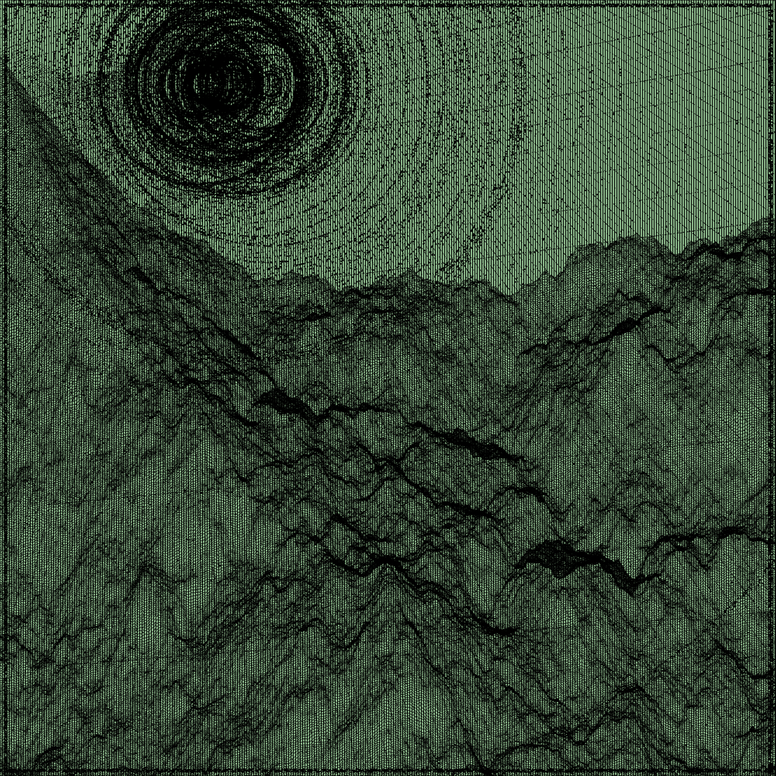 Surreal classic generative landscape #38