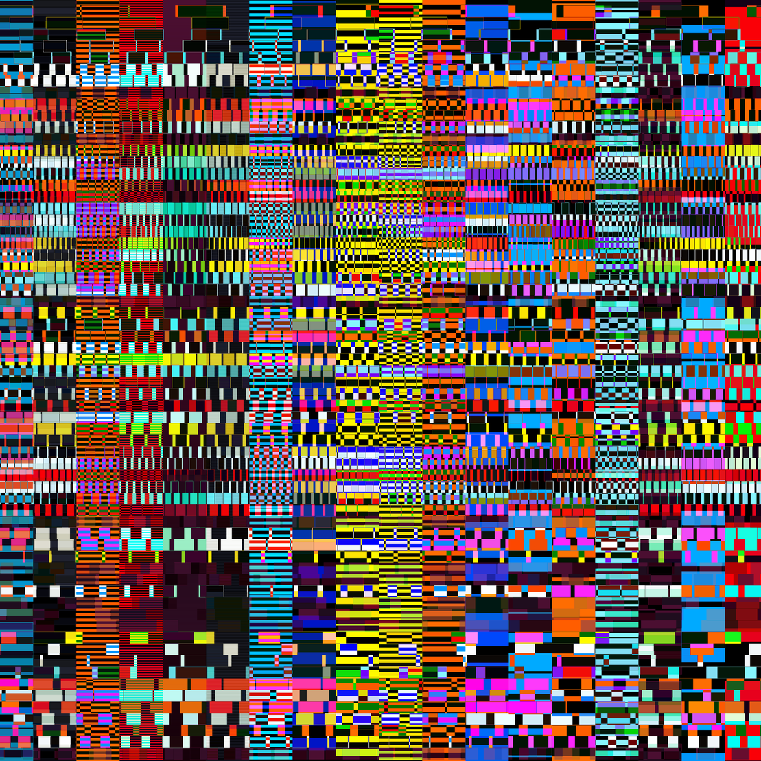 Glitchometry Stripes #110