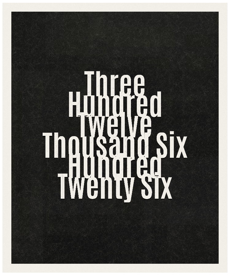 Count #312626