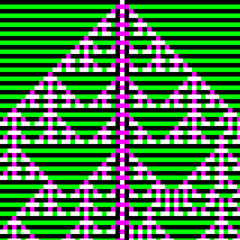 RGB Elementary Cellular Automaton #237