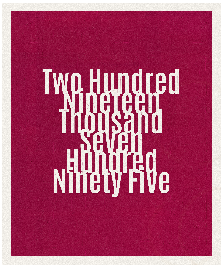 Count #219795