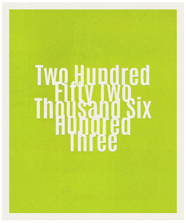 Count #252603