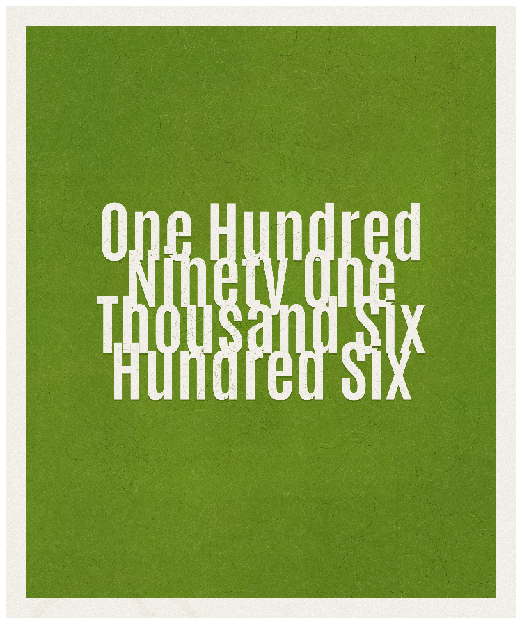 Count #191606
