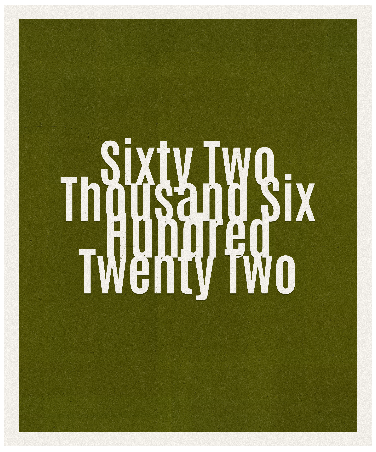 Count #62622