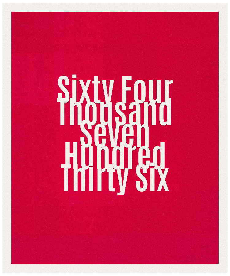 Count #64736